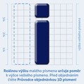 Plastick 3D samolepka - mal psmeno I