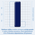 Plastick 3D samolepka - mal psmeno L