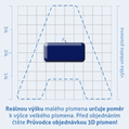 Plastick 3D samolepka - (znak) pomlka