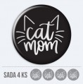 Sada 3D samolepek na stedy kol - cat mom