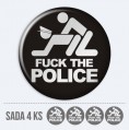 Sada 3D samolepek na stedy kol - Fuck The Police