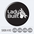 Sada 3D samolepek na stedy kol - lady built