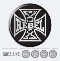 Sada 3D samolepek na stedy kol - rebel