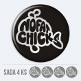 Sada 3D samolepek na stedy kol - No fat chicks