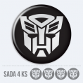 Sada 3D samolepek na stedy kol - Transformers