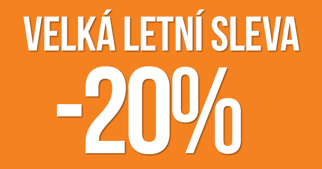 Sleva 20% do steden plnoci