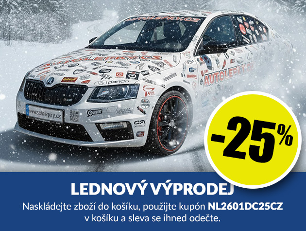 Lednov� v�prodej -25 %