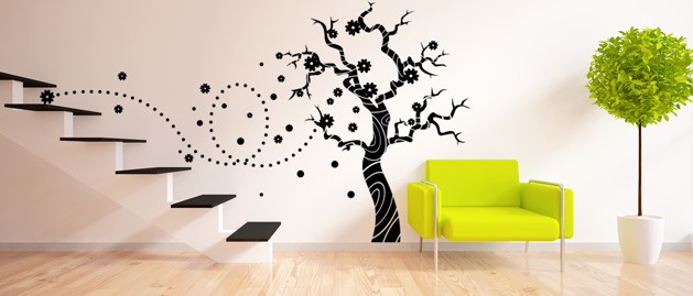 Samolepka na zeď - strom na stěnu