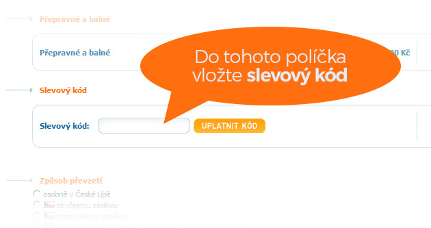 polko pro uplatnn slevovho kupnu - nhled